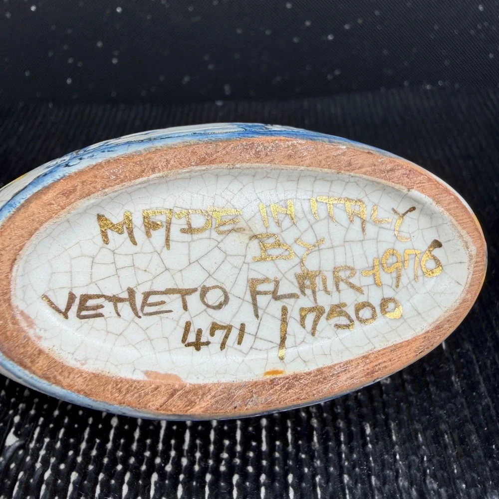 Veneto Flair 1976 Italian Ceramic Gondola Candle Holder Limited Edition 471/7500